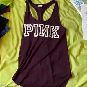 PINK purple racer back top